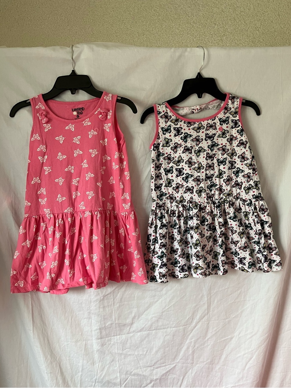 Lot of 2 Girls Limited Too Butterfly Dresses - Size M (8)